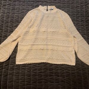 New Zara Lace top blouse Small